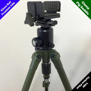 Pig Saddle Carbon Fiber Pig Lite Tripod Premium FB 52mm 44lb ball complete kit