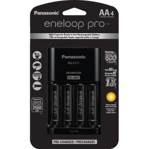 Panasonic Eneloop Pro 4 AA batteries with Charger