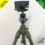 Pig Saddle New Aluminum Field Tripod Standard 46mm ball 44lb complete kit